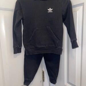 Adidas Kids Black Jogger Set